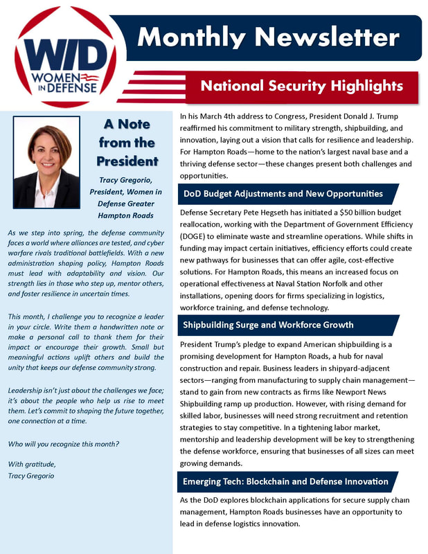 The March edition of the newsletter