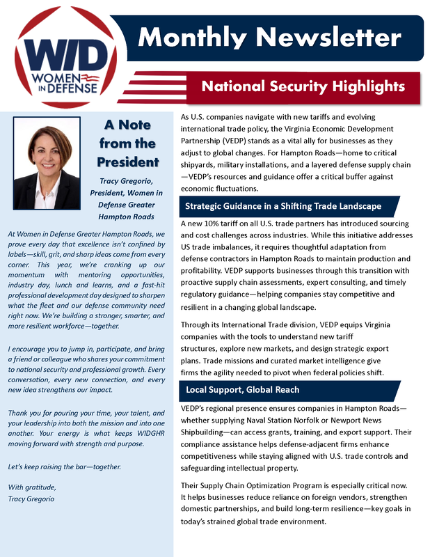 The May edition of the newsletter
